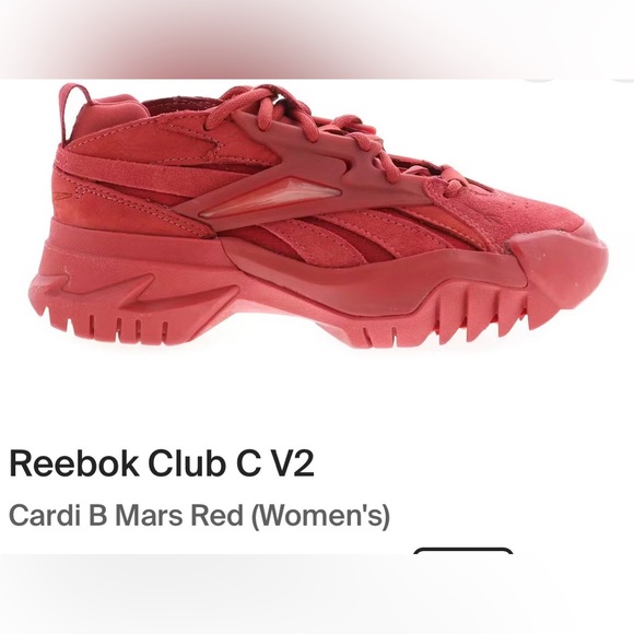 Reebok Shoes - Reebok Club C V2 Bold Red Sneakers